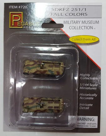 1/144 Pegasus Sd.Kfz. 251/1 Half-Tracks (2) - 0720 - MPM Hobbies