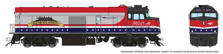 HO Rapido Amtrak NPCU "Cabbage" (DC/DCC/Sound): Amtrak - Veterans: #90221 - 081523 - MPM Hobbies