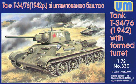 1/72 Uni Model Tank T-34/76 (1942) with Formed Turret 330