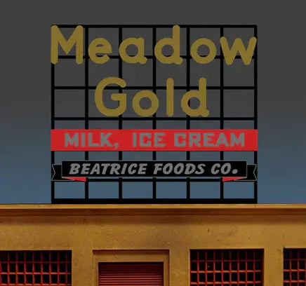 O/HO Miller Engineering Large Meadow Gold Billboard 88-1951 - MPM Hobbies