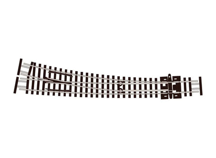 N Scale Peco SL-E386F Curved Turnout Large Radius Right Hand 6603 - MPM Hobbies