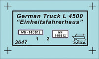 1/35 Zvezda German Heavy Truck "Einheitsfahrerhaus" L-4500 3647