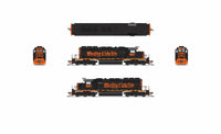 N Broadway Ltd EMD SD40-2 W&LE 6347 Black & Orange Paragon4 Sound/DC/DCC 9472