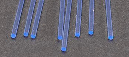 Plastruct 3/32" Fluorescent Blue Rod (FARB-3H/8 Pack) 90252 - MPM Hobbies