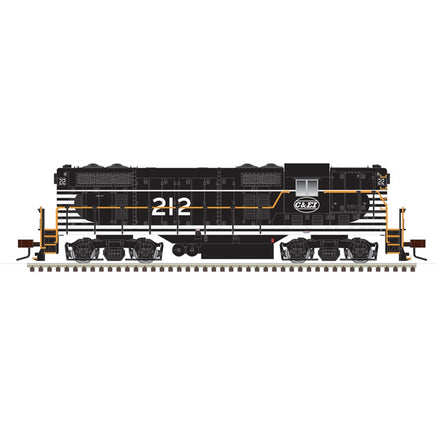 HO Atlas GP7 Silver Chicago & Eastern Illinois 215 (Black/White/Orange) - 10003945