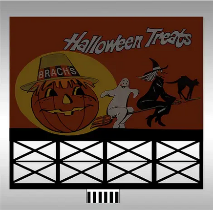 N/HO Miller Engineering Small Halloween Treats Billboard 44-8502 - MPM Hobbies