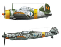 1/72 Hasegawa B-239 Buffalo & Messerschmitt Bf109G-6 `Juutilainen´ w/Figure 02439