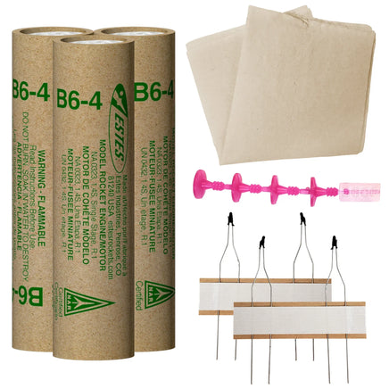Estes Rockets B6-4 Engine Flight Pack 010055