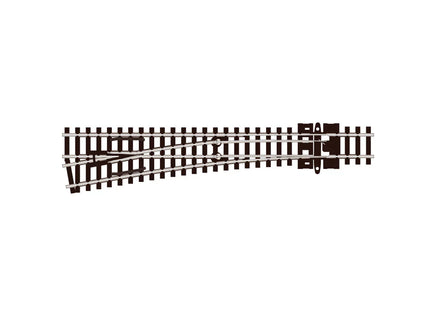 N Scale Peco SL-U396F Unifrog Turnout Medium Radius Left Hand 6351 - MPM Hobbies