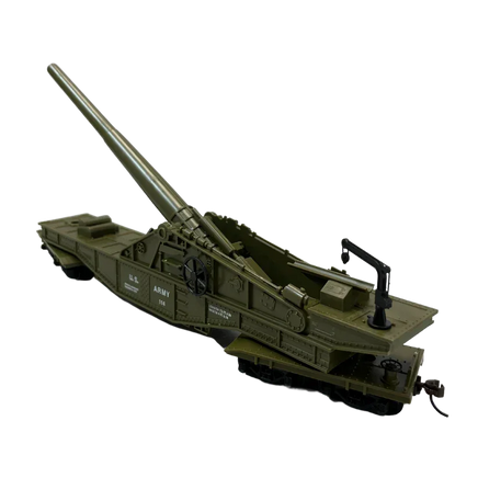 HO Rock Island US Army Big Gun with Crank (Raise/Lower) 32163