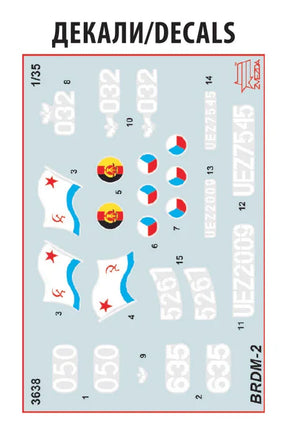 1/35 Zvezda Soviet Armored Reconnaissance Vehicle BDRM-2 3638