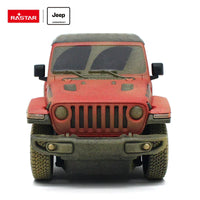 1/24 Rastar Exotic R/C JEEP Wrangler Rubicon (Muddy Version) Red 79500-4R
