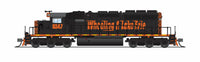 N Broadway Ltd EMD SD40-2 W&LE 6389 Black & Orange No-Sound / DCC-Ready 9493