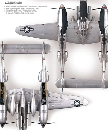 1/48 Academy P-38 Combination Version 12282 - MPM Hobbies