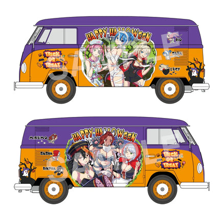 1/24 Hasegawa Volkswagen Type 2 Delivery Van "Egg Girls Happy Halloween" 52373