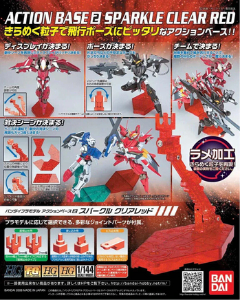 1/144 Bandai Action Base 2 Clear Sparkle Red 2041661
