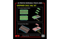 1/35 Ryefield Models Leopard 2A5/A6/A7 3D Printed Workable Track Links 2022