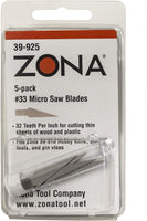 Zona Micro Saw Hobby Knife Blades (#33) 39-925 - MPM Hobbies