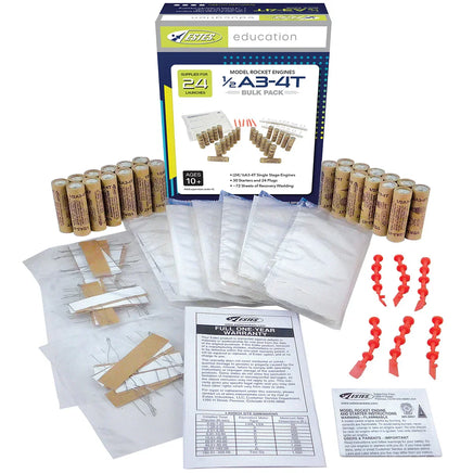 Estes Rockets 1/2A3-4T Engine Bulk Pack 001788