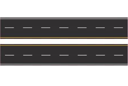 N Easy Streets Fresh Asphalt Straight Section Road - Interstate (Qty 2) 325-2033 - MPM Hobbies