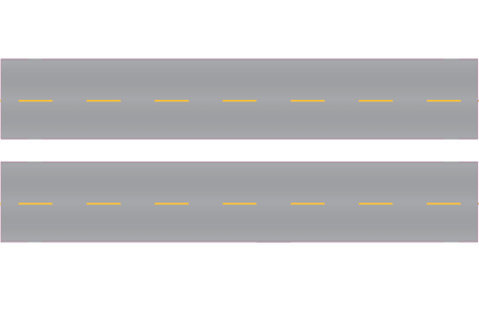 N Easy Streets Aged Asphalt Straight Section Road - Double Passing No White Lines (Qty 2) 325-3132 - MPM Hobbies