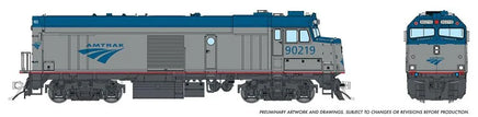 HO Rapido Amtrak NPCU "Cabbage" (DC/Silent): Amtrak - Phase V: #90219 - 081017 - MPM Hobbies