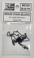 Tichy Train Brass Chain Black 32 LPI 8335