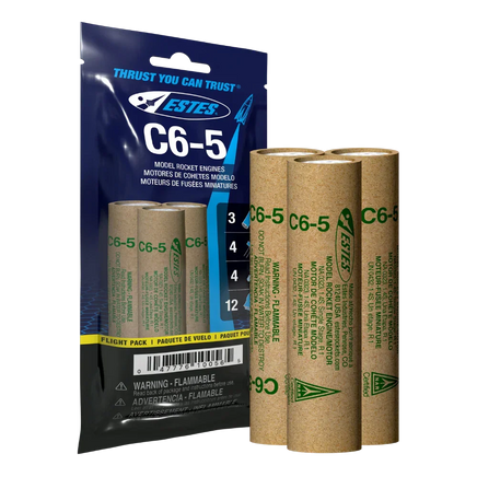 Estes Rocket C6-5 Engine Flight Pack 10056