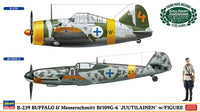 1/72 Hasegawa B-239 Buffalo & Messerschmitt Bf109G-6 `Juutilainen´ w/Figure 02439