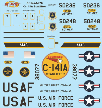 1/108 Atlantis Models Lockheed C-141A Starlifter 376