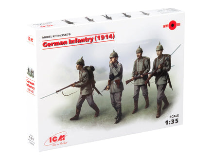 1/35 ICM German Infantry (1914) 4 Figures 35679