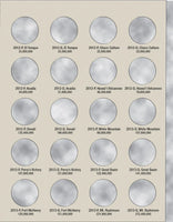 Whitman H.E. Harris Coin Folder - National Park Quarters Collection #1: 2010-2015 2880