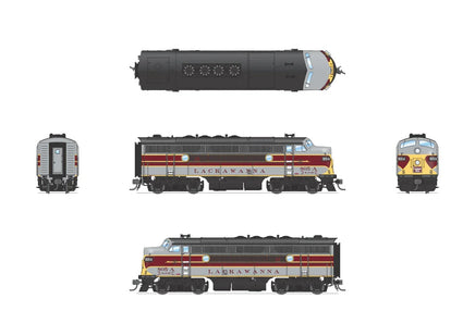HO Broadway Ltd EMD F3 A/B Set Delaware Lackawanna and Western #805A/805B 6654