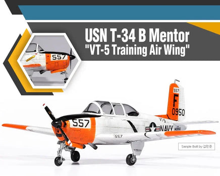 1/48 Academy USN T-34B Mentor "VT-5 Training Air Wing" 12361 - MPM Hobbies