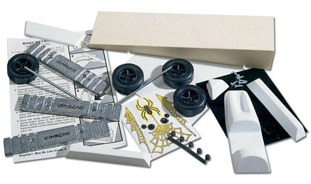 PineCar Designer Kit with Wedge - Black Widow 420