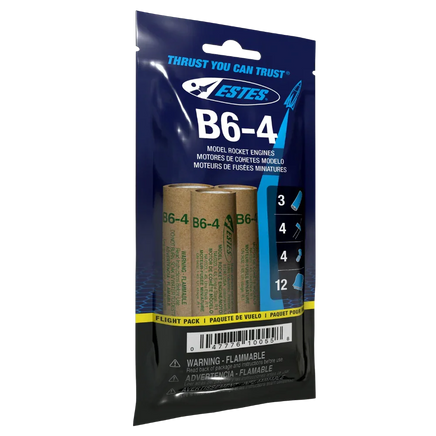 Estes Rockets B6-4 Engine Flight Pack 010055
