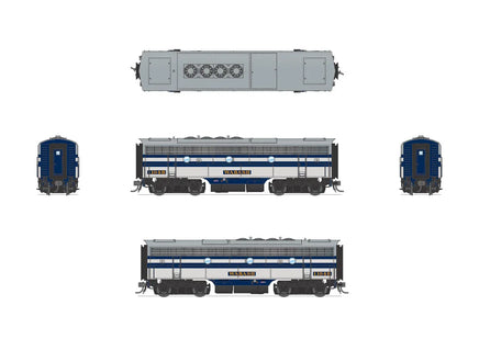 HO Broadway Ltd EMD F7 A/B Set Wabash #1104/1104B 6681
