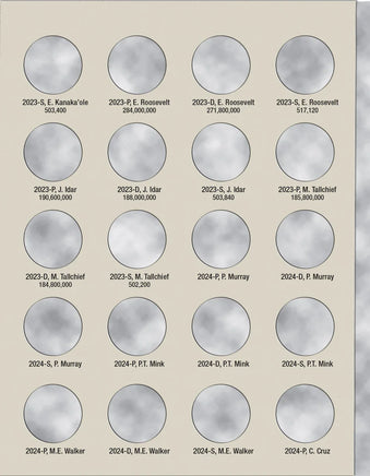 Whitman Coin Folder - Washington Quarters American Women Collection: 2022-2025 (P, D, & S Mints) 4951