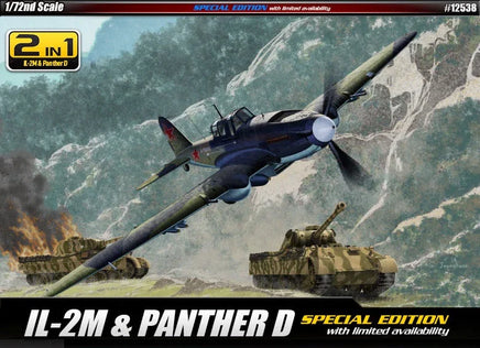 1/72 Academy IL-2M & Panther D 12538
