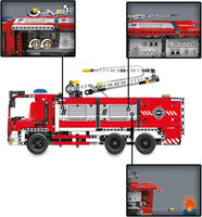 Mechanical Master Bricks Fire Truck with Water Spraying (1288 pcs) 6805