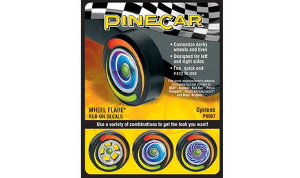 PineCar Cyclone Wheel Flare Decal 4067