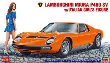 1/24 Hasegawa Lamborghini Miura P400 SV w/Italian Girl's Figure 20423 - MPM Hobbies