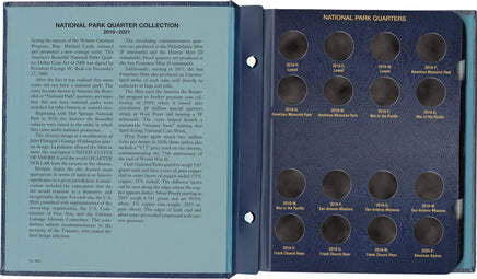Whitman Classic Coin Album - National Park Quarters: 2019-2021 (P, D, & W Mints) 4957