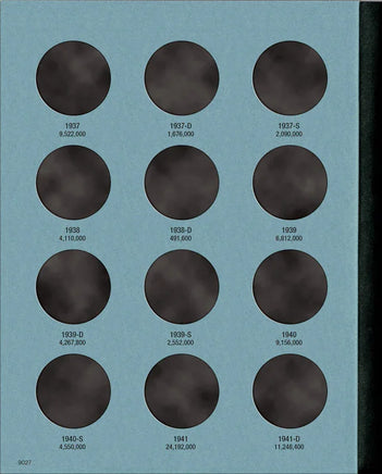 Whitman Coin Folder - Liberty Walking Half Dollars Collection #2: 1937-1947 9027