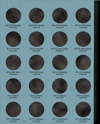 Whitman Official Coin Folder - National Park Quarters Collection #1: 2010-2015 2876