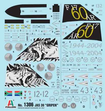 1/72 Italeri JAS 39 Gripen 1306