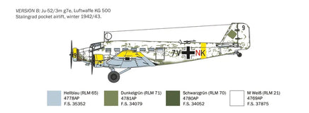 1/72 Italeri Junker Ju-52/3m 0102