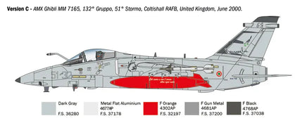 1/72 Italeri AMX Ghibli Ground Attack Aircraft 1460
