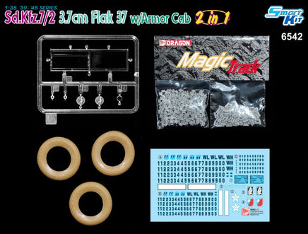 1/35 Dragon Model Sd.Kfz. 7/2 3.7cm Flak 37 w/Armor Cab 6542