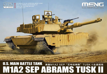 1/72 Meng U.S. Main Battle Tank M1A2 SEP ABRAMS TUSK II 72003